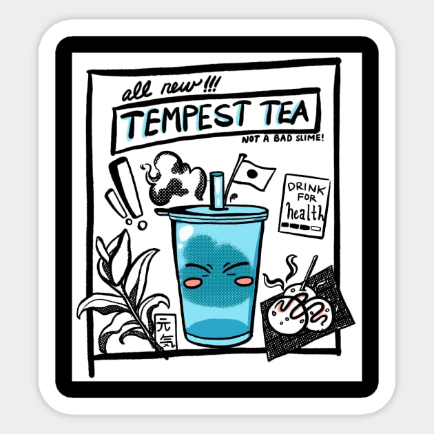 Tempest Tea - Not a bad slime! Reincarnated Sticker by dogpile